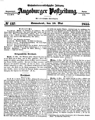 Augsburger Postzeitung Samstag 19. Mai 1855