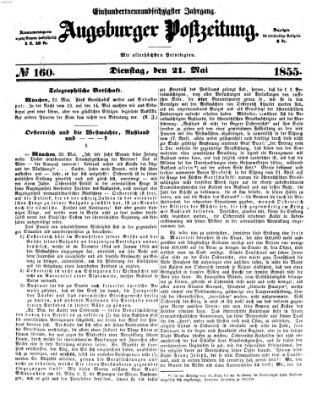 Augsburger Postzeitung Dienstag 22. Mai 1855