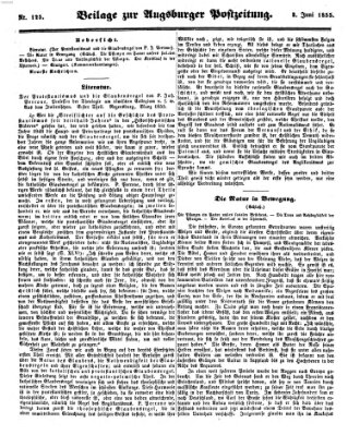 Augsburger Postzeitung Sonntag 3. Juni 1855