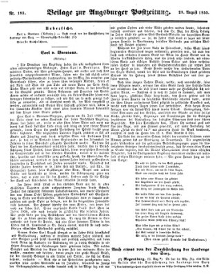 Augsburger Postzeitung Mittwoch 29. August 1855