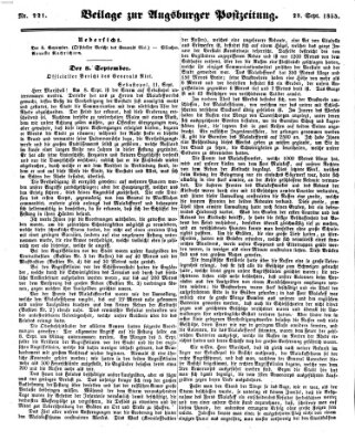 Augsburger Postzeitung Samstag 29. September 1855