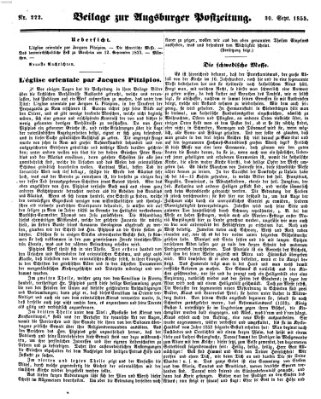 Augsburger Postzeitung Sonntag 30. September 1855