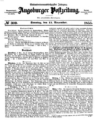 Augsburger Postzeitung Sonntag 11. November 1855