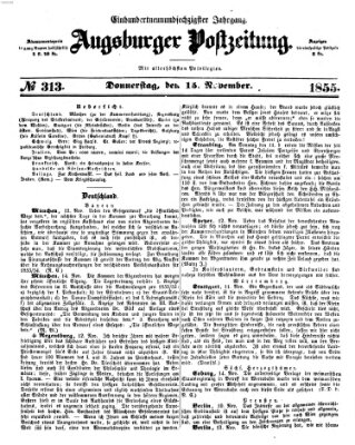 Augsburger Postzeitung Donnerstag 15. November 1855