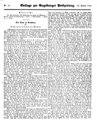 Augsburger Postzeitung Freitag 18. Januar 1856