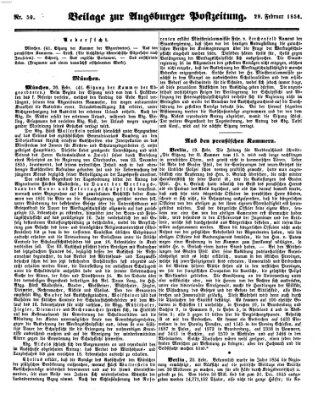 Augsburger Postzeitung Freitag 29. Februar 1856