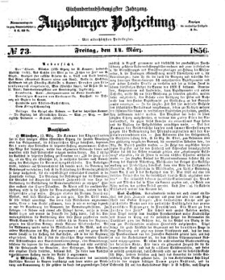 Augsburger Postzeitung Freitag 14. März 1856