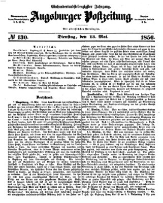 Augsburger Postzeitung Dienstag 13. Mai 1856