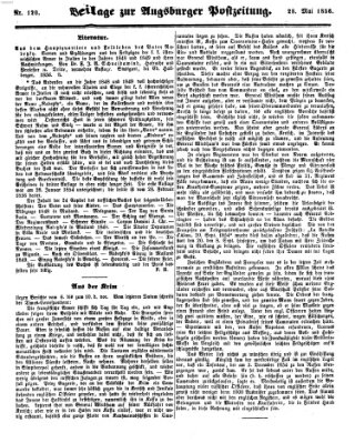 Augsburger Postzeitung Mittwoch 28. Mai 1856