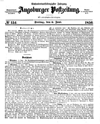 Augsburger Postzeitung Freitag 6. Juni 1856