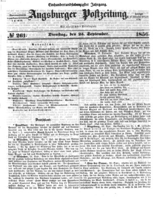 Augsburger Postzeitung Dienstag 23. September 1856