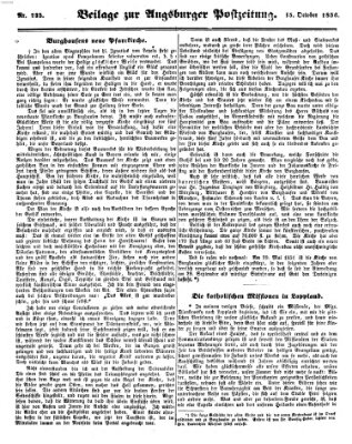 Augsburger Postzeitung Mittwoch 15. Oktober 1856