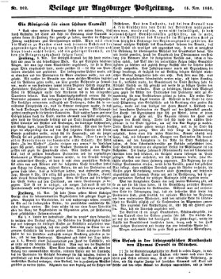 Augsburger Postzeitung Samstag 15. November 1856