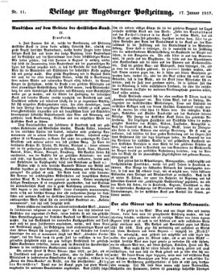 Augsburger Postzeitung Samstag 17. Januar 1857