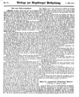 Augsburger Postzeitung Dienstag 5. Mai 1857