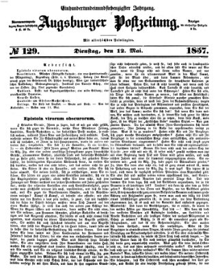 Augsburger Postzeitung Dienstag 12. Mai 1857