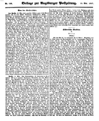 Augsburger Postzeitung Freitag 15. Mai 1857