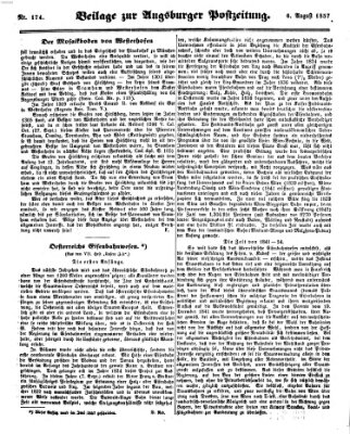 Augsburger Postzeitung Donnerstag 6. August 1857
