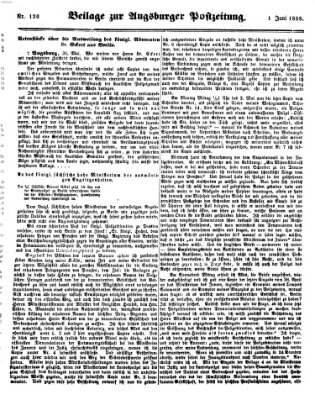 Augsburger Postzeitung Dienstag 1. Juni 1858