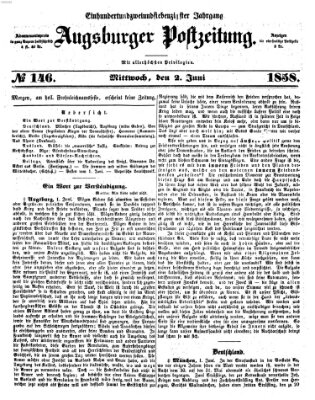 Augsburger Postzeitung Mittwoch 2. Juni 1858