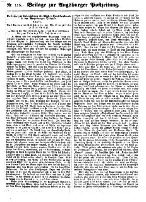 Augsburger Postzeitung Donnerstag 15. Dezember 1859
