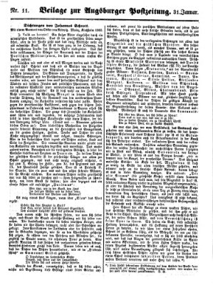 Augsburger Postzeitung Dienstag 31. Januar 1860