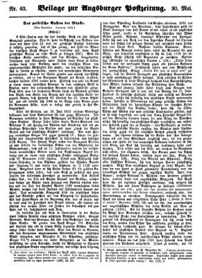 Augsburger Postzeitung Mittwoch 30. Mai 1860