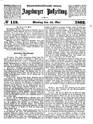 Augsburger Postzeitung Montag 19. Mai 1862