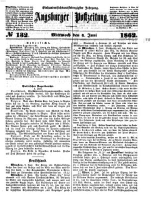 Augsburger Postzeitung Mittwoch 4. Juni 1862