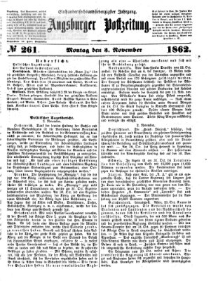 Augsburger Postzeitung Montag 3. November 1862