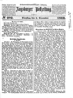 Augsburger Postzeitung Dienstag 9. Dezember 1862