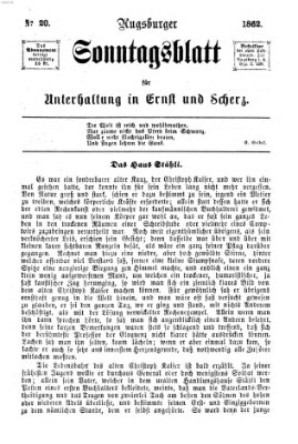 Augsburger Sonntagsblatt für Unterhaltung in Ernst und Scherz (Augsburger Postzeitung) Sonntag 18. Mai 1862
