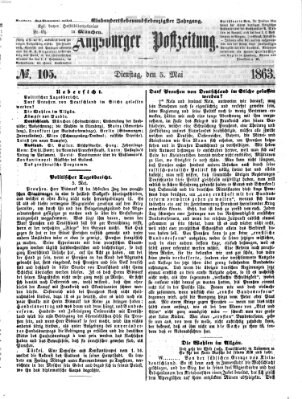 Augsburger Postzeitung Dienstag 5. Mai 1863