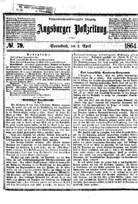 Augsburger Postzeitung Samstag 2. April 1864
