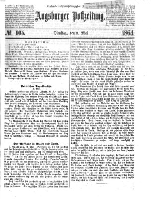 Augsburger Postzeitung Dienstag 3. Mai 1864