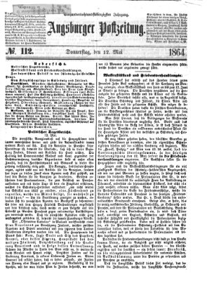 Augsburger Postzeitung Donnerstag 12. Mai 1864