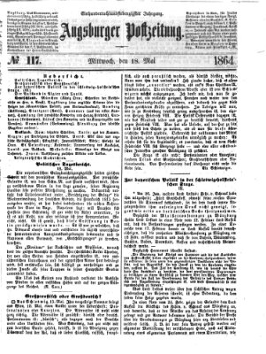 Augsburger Postzeitung Mittwoch 18. Mai 1864