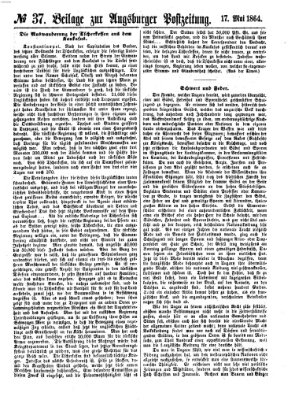 Augsburger Postzeitung Dienstag 17. Mai 1864