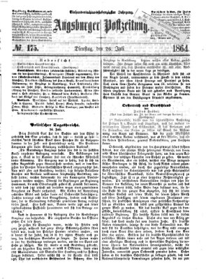 Augsburger Postzeitung Dienstag 26. Juli 1864