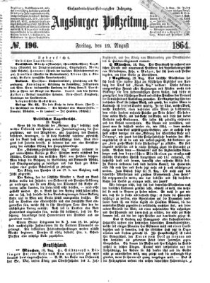 Augsburger Postzeitung Freitag 19. August 1864