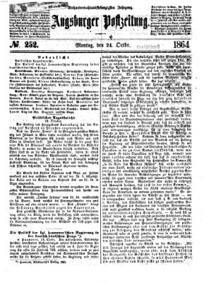 Augsburger Postzeitung Montag 24. Oktober 1864