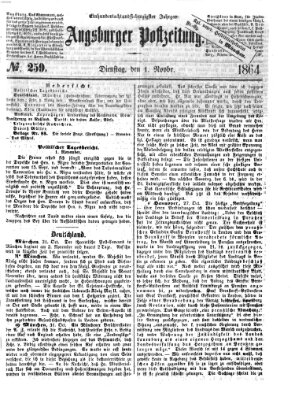 Augsburger Postzeitung Dienstag 1. November 1864