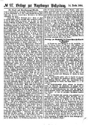 Augsburger Postzeitung Mittwoch 14. Dezember 1864