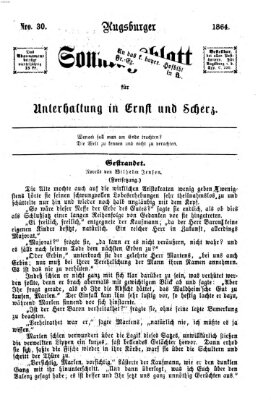 Augsburger Sonntagsblatt für Unterhaltung in Ernst und Scherz (Augsburger Postzeitung) Sonntag 24. Juli 1864