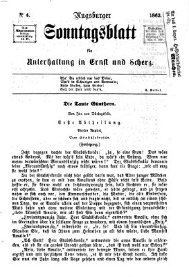 Augsburger Sonntagsblatt für Unterhaltung in Ernst und Scherz (Augsburger Postzeitung) Sonntag 25. Januar 1863
