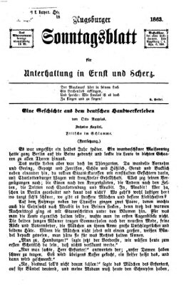 Augsburger Sonntagsblatt für Unterhaltung in Ernst und Scherz (Augsburger Postzeitung) Sonntag 3. Mai 1863