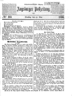 Augsburger Postzeitung Dienstag 15. Mai 1866