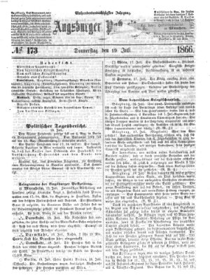 Augsburger Postzeitung Donnerstag 19. Juli 1866
