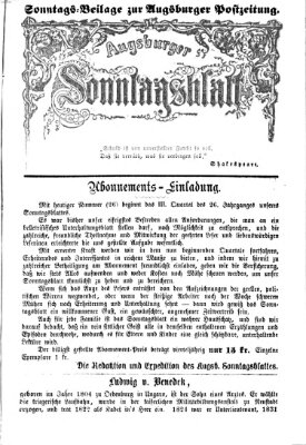 Augsburger Sonntagsblatt (Augsburger Postzeitung) Sonntag 1. Juli 1866