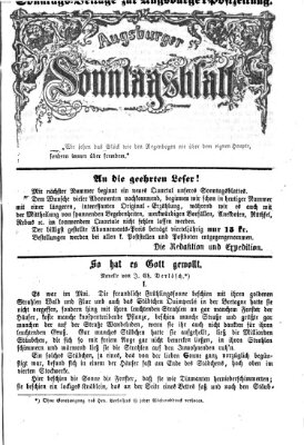 Augsburger Sonntagsblatt (Augsburger Postzeitung) Sonntag 23. September 1866